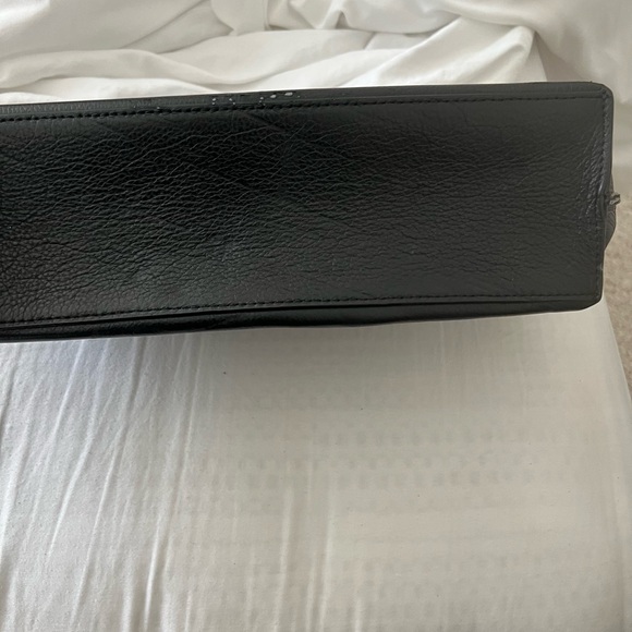 Elegant Black Leather Clutch - Picture 7 of 9